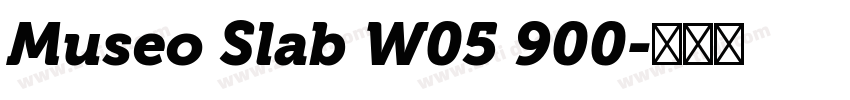 Museo Slab W05 900字体转换